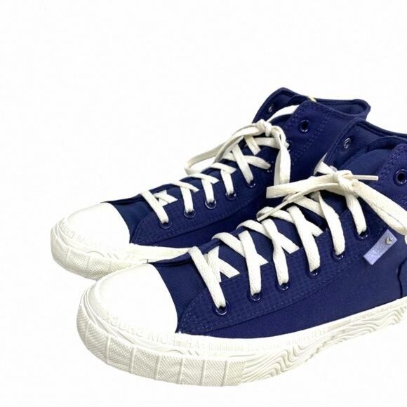 Converse Chuck Taylor High Canvas Navy White Sneakers A04529C Custom Men's Skate - Picture 5 of 10